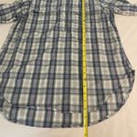 Ridgecut Womans Shirt Roll Tab Sleeve Toughwear Top Sz M Periwinkle Green Plaid Blue Photo 5