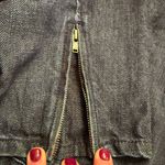 Talbots  Plus Denim Bomber Jacket Zip Front Dark Wash 18W Photo 7