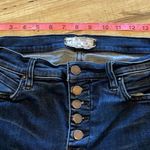 Free People Women’s 29 Button Fly Raw Hem High Waist Skinny Stretch Jeans Cuff Photo 2