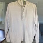 Aerie  Cotton Pullover Hoodie Buttery Soft Beige Cozy Relaxed Autumn Minimal Boho Photo 0