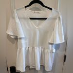 The Impeccable Pig  White Flowy Top! Size small! NWT. Photo 1