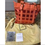 Fendi Vintage Metallic Terracotta Tote Bag Photo 2