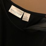 Nordstrom the Catalog Pleated Babydoll Shoulder Pad Maxi Dress Black Small Photo 3