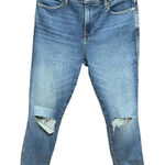 frame denim Le High Waist Ankle Skinny Jeans In Wine Ridge Rips Size 29 Photo 0