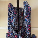 LuLaRoe Boho Western Aztec Drape Layering Medium Southwestern Festival Blue Red Kimono M Photo 3