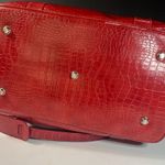 Bath & Body Works Red Leather Duffle Bag Photo 3