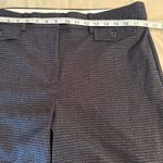 Loft  Women’s Size 14 High Waist Trouser Wide Leg Navy Houndstooth Dress Pants Photo 10