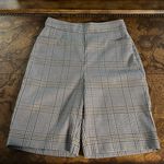 Maje Womens Iline Black Plaid Houndstooth High Waist Short size FR 36 / US S Photo 0
