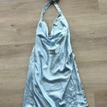 Selfie Leslie Sonoma Cowl Neckline Faux Wrap Twist Back Mini Dress Photo 3