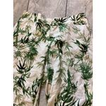 J Jill Cropped Pants Womens Petite Extra Large White Green Floral Linen Rayon Size undefined Photo 2
