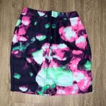 Kate Spade Women's Pink/Blue Abstract Floral Pleated Barry Pencil Skirt sz 6 Photo 0