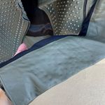 Nour Hammour Erin army green studded leather Biker jacket size FR 36 US 2 4 XS S Photo 8