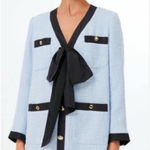 Tuckernuck POMANDER PLACE  Light Blue Coco Tweed Bow Dress XL Photo 0