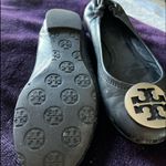 Tory Burch AUTHENTIC BLACK LEATHER REVA BALLERINA FLATS Photo 8