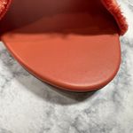 Rothy's The Knot Sandal Coral Cantaloupe Fringe Vegan Knit Slide Sandals Orange Size 8 Photo 10