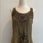 Fairycore Witchy Dark Bohemian Renaissance Embroidered Midi Dress Free Size O/S Black Photo 4