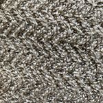 Love by Design coquette zigzag stitch curved hem ribbon cream colored sweater sz M Photo 2