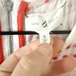 Lou & grey Sleeveless Swing Cotton Gauze Dress in White and Red Print S Photo 4