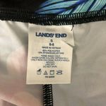 Lands' End Swim Pants Cover Up Wide Leg Stretch Pockets Floral Black Pink S 6-8 Photo 2