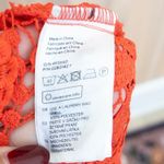 H&M x Coachella Womens Crochet Mini Dress Size XS Orange Boho Festival Coastal Photo 6