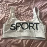 Victoria Sport  White Sports Bra Photo 1