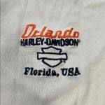 Harley Cropped VNeck TShirt Beige Size Large Photo 5