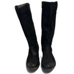 Liberty Black Tall Nubuck Greased Embroidered western rodeo Boots size 9.5 Photo 3