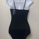 One Piece Summer Mae Ribbed Maternity Swimsuit Cutout  black size M Photo 2