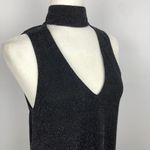 Show Me Your Mumu NWT  Friday Black Choker Cut out Dress XS Metallic Black Photo 3