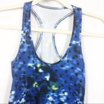 Lululemon Cool Racerback Athletic Yoga Tank Top: Windy Blooms Sapphire Blue Photo 5