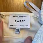 Sabo Skirt SABO Blouse Puff Sleeve Corset White Ruched Cropped Size XXS Photo 3