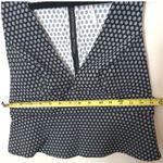 Free People Reversible V-Neck Cropped Top Black White Daisy Print Size 8 NWOT Photo 4