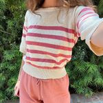 Free People Knit Sweater Blouse Photo 1