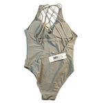 Antiqua‎ Swim NWT Size Large One Piece Stretch Deep V Beach Pool Travel Swimsuit Photo 3