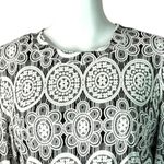 Joseph Ribkoff Shirt Womens 14 Black White Baroque Floral Artsy Cottagecore Photo 3