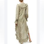 We Wore What Floral Tie Neck Long Sleeve High-Low Dress size Medium Photo 4