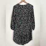 Veronica Beard  Floral Print Pintuck Pleated August Silk Ruched long sleeve Dress Photo 3