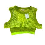 Urban Outfitters rave festival Off Road Mesh Overlay Cropped Tank Top green XS Photo 4