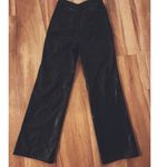 SheIn Leather Jeans Pants Black Size PETITE XS Biker Goth Moto Photo 4
