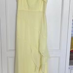 Billy J Boutique Butter Yellow Maxi Dress Size XS Photo 3