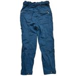 Anthropologie Pants Women’s O Teal Ellie Embroidered Belted Barrel Leg Utility Photo 1