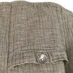 Adrienne Vittadini  gray linen blend open cardigan L Photo 5
