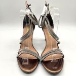 Allegra K Sandals Womens 11 Bronze Strappy High Heel Rhinestone Detail NEW Photo 1