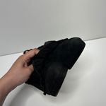 Adrienne Vittadini  Black Suede Ruffle Heels,‎ Women's Size 9 Booties Photo 6