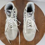 Vans Unisex Sk8 Hi Mens Skate Shoes 8 Cream Suede Checker Flame Classic Sneaker Photo 7