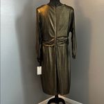 Harper  Rose Metallic Long Sleeve Dress size 16 Photo 2