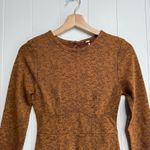 Free People sweater dress floral mini stretchy cutout XS Photo 2