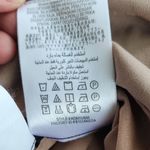 BCBGMAXAZRIA  Myranda Eyelet Zippered Peplum Tank Top Black Tan 6 Photo 5