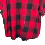 Victoria's Secret ❄️3/$20 VICTORIA’S SECRET Buffalo Plaid Short-Sleeve Flannel Button Down, XXL Photo 7