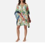 Tommy Bahama NWT  $138  Jacquard Floral Short Beach Tunic Cover-up Size S/M Photo 2